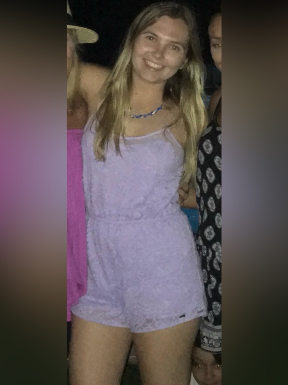 Lace overlay lilac romper - Picture 3 of 6